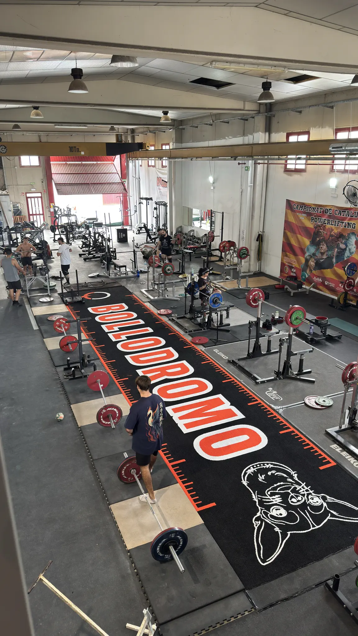 Vista aérea de las plataformas de entrenamiento en Bollodromo Tarragona